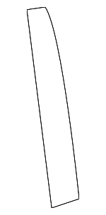 7594102130 - Body: Black Out Tape for Toyota: Corolla Image