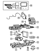 68031462AA - : Blower With Wheel Motor for Mopar Image