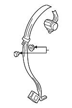 5GM857807ARAA - Electrical: Center Belt Assembly for Volkswagen Image