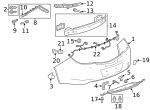 11570498 - Body: Bumper Guide Bolt for GM Image