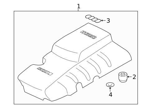 Engine Appearance Cover for 2009 Audi TTS Quattro #0