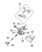 6WK44DX9AB - Steering: Steering Column Shroud for Mopar Image