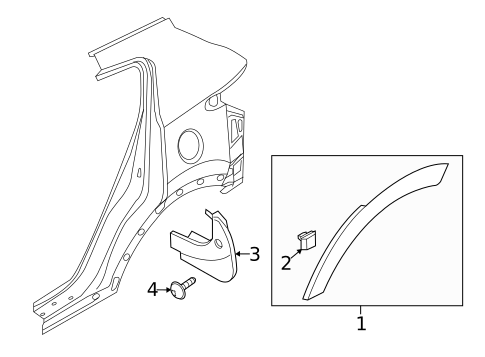 Exterior Trim - Quarter Panel for 2017 Kia Sportage #0