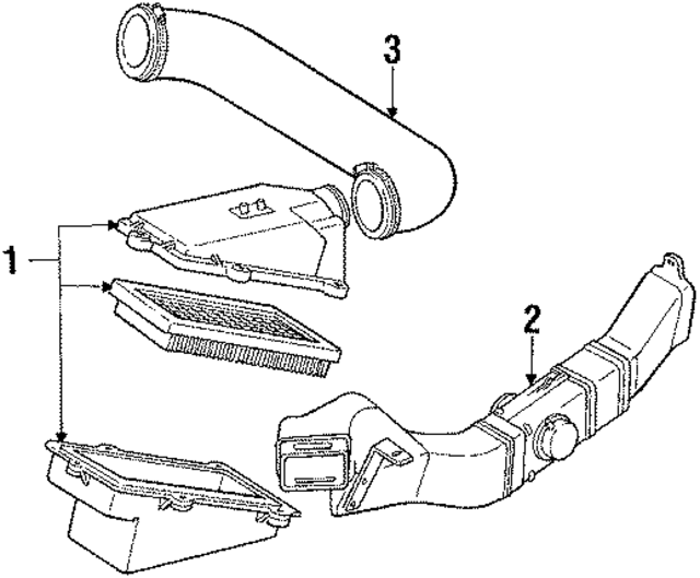 F2TZ9A675A - Engine: Duct for Ford: Bronco, F-150, F-250, F-350, F-Super Duty, Ranger Image