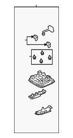 8120812240A0 - : Map Lamp Assembly for Toyota: Corolla Image