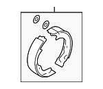 26694XA01A - : Park Brake Shoes for Subaru Image