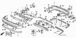 71110SV4000 - Interior/Bumper: SPOILER, FR. AIR for Honda Image
