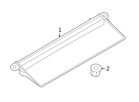 High Mounted Stop Lamp for 2015 Porsche Cayenne #1