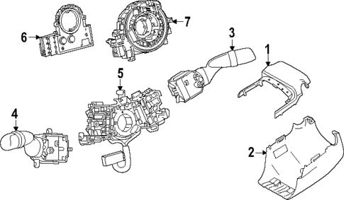 Shroud, Switches & Levers for 2025 Toyota Camry #0