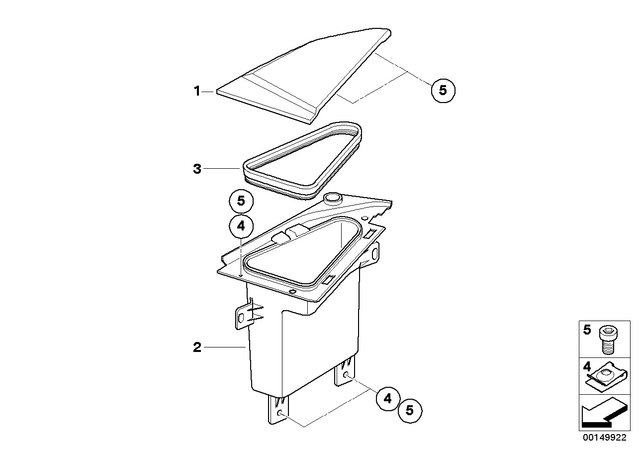 46637687928 - : Stowage Compartment, Boot Right for BMW-Motorrad Image