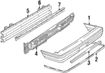 12517870 - Body: Bumper Cover for Oldsmobile: Cutlass Ciera Image