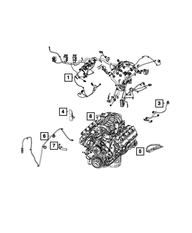 68371277AC - Electrical: Transmission Wiring for Mopar Image