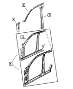 68003958AC - Body Sheet Metal Except Doors: Body Side Aperture Front Panel Package, Right for Mopar Image