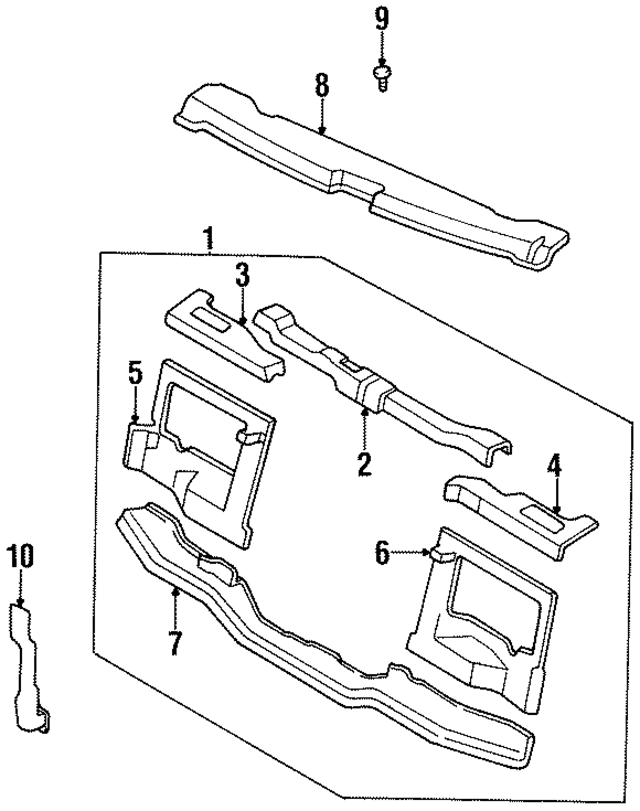 K01F53100B - : Radiator Support for Kia Image