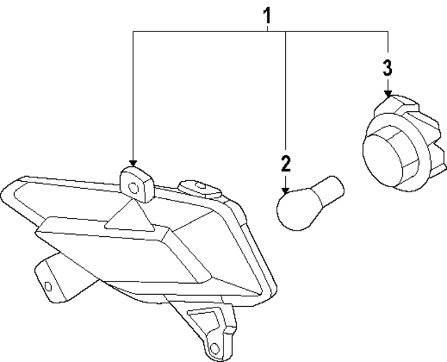 92161K2000 - : Turn Signal Light Socket for Hyundai Image
