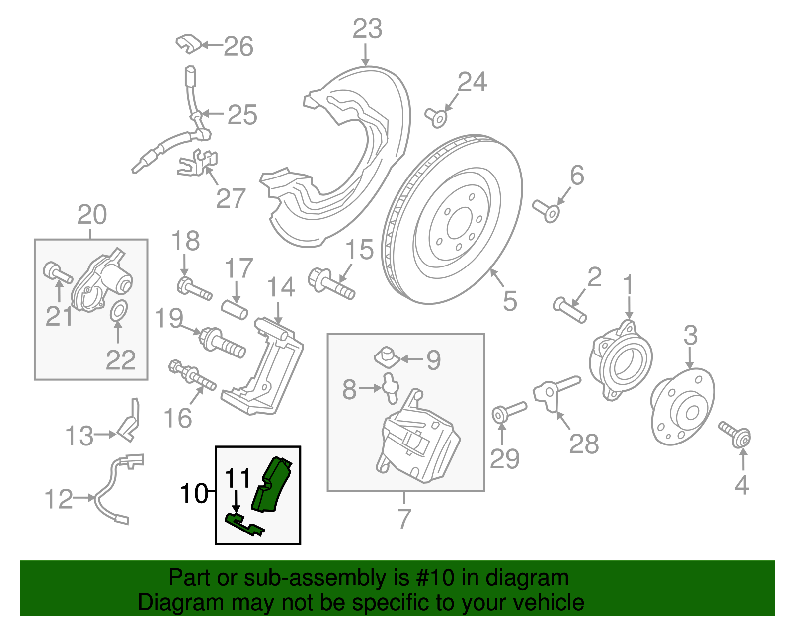 1 Set Of Brake Pads (PAB-698-451)