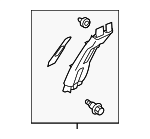 94012SJ010ME - Body: Upper Center Pillar Trim for Subaru: Forester Image