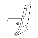 94022SL010VH - Body: Lower Center Pillar Trim for Subaru Image