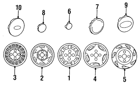 Wheels for 1992 Hyundai Excel #1