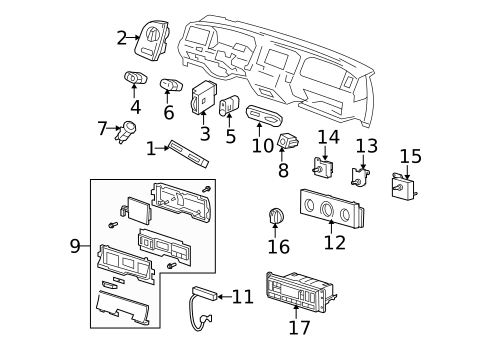 Controls for 2011 Ford Crown Victoria #0