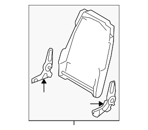 9L2Z7861018A - Body: Seat Back Frame for Ford Image