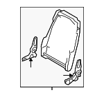 7L2Z7861019A - Body: Seat Back Frame for Ford: Explorer, Explorer Sport Trac | Mercury: Mountaineer Image