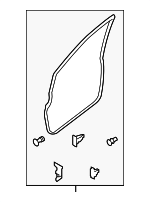 80830ED500 - Body: Door Weather-strip for Nissan: Versa Image image