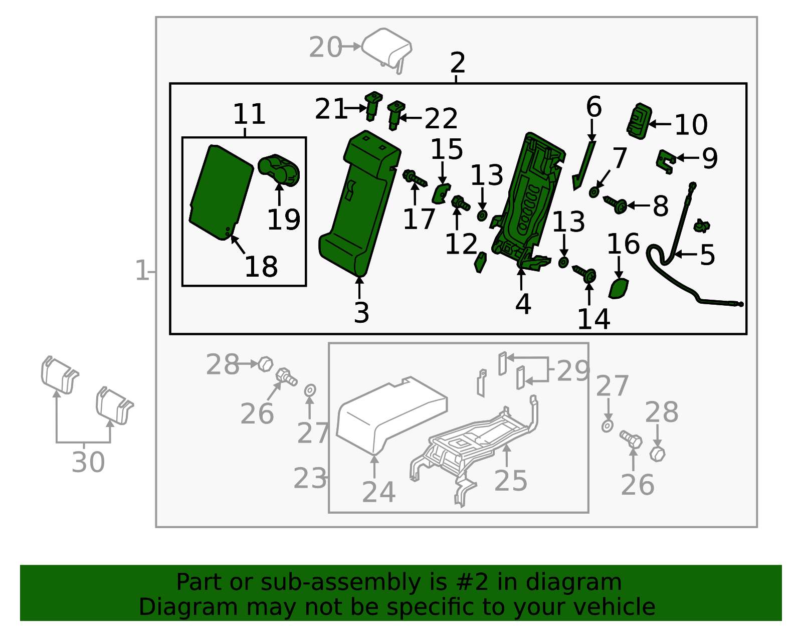 KD37-88-27YC-34 - Seat Back Assembly - 2013-2015 Mazda CX-5