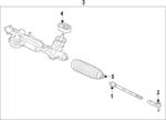 5WA423811D - : Outer Tie Rod for Volkswagen: Golf R, GTI Image