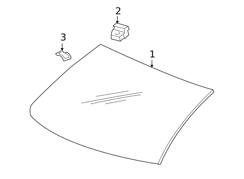 Glass & Hardware - Back for 2009 Mercury Sable #0