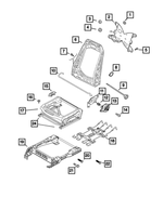 68125169AA - Interior Trim: Seat Bushing for Mopar Image