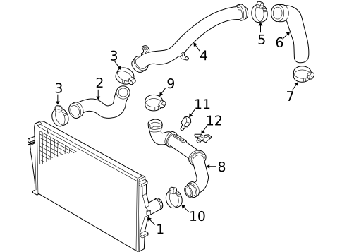 Intercooler for 2006 Volvo S80 #0