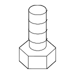 1129410256K - Suspension: Engine Cradle Bolt for Hyundai: Azera, Equus, Genesis, Santa Cruz, Santa Fe, Santa Fe Sport, Santa Fe XL, Sonata, Tiburon, Tucson Image
