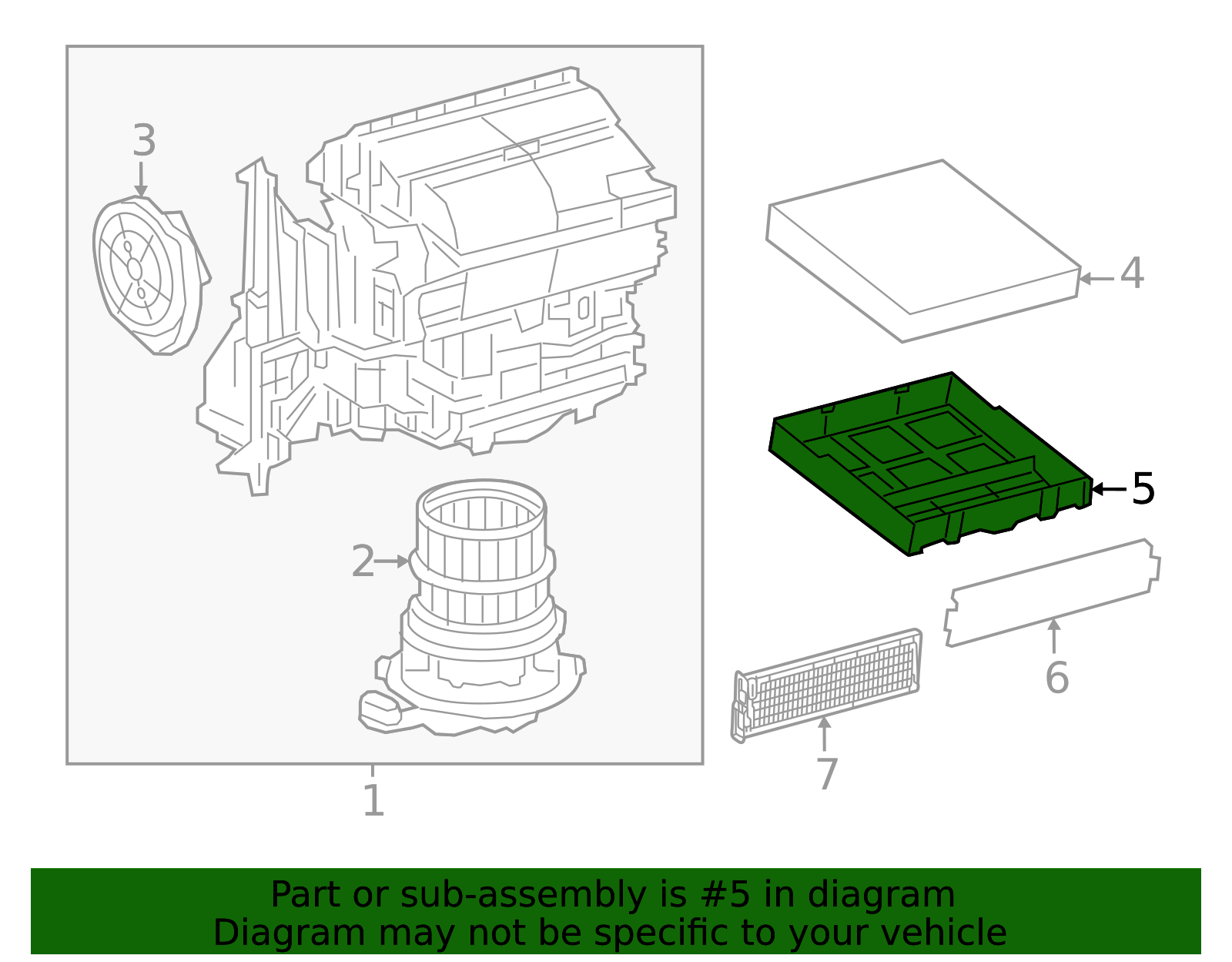 Genuine Official Toyota Cabin Air Filter Case part# 88899-76020