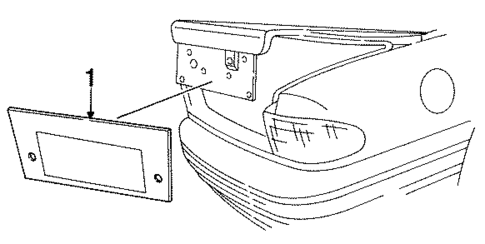 License Lamps for 1996 Chrysler LHS #0