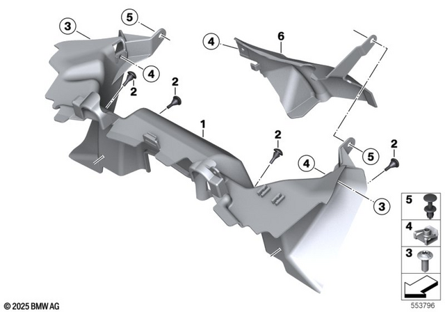46635A7A077 - : Air Duct for BMW-Motorrad Image