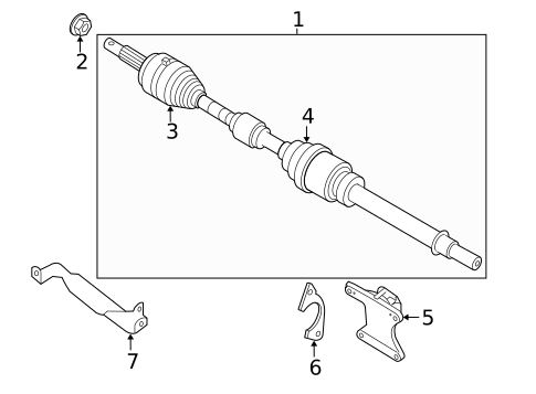 Drive Axles for 2019 Nissan Sentra #1