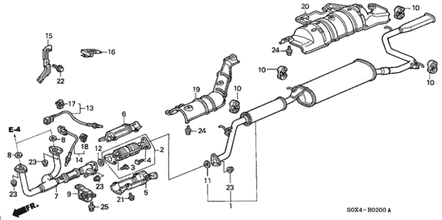 Exhaust Pipe for 2000 Honda Odyssey #0