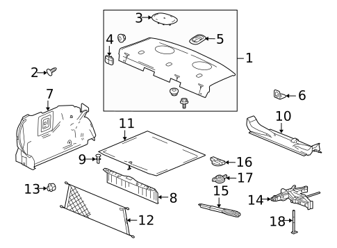Interior Trim - Rear Body for 2005 Chevrolet Malibu #0