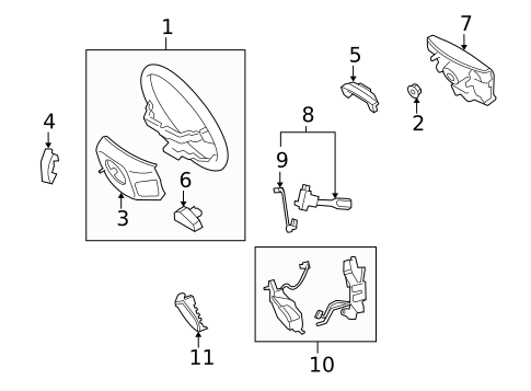 Steering Wheel & Trim for 2009 Lexus LS600h #0