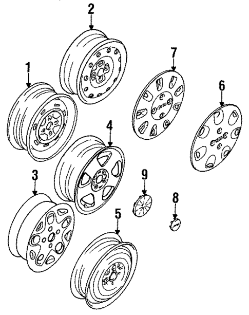 Wheels & Trim for 1993 Isuzu Stylus #0
