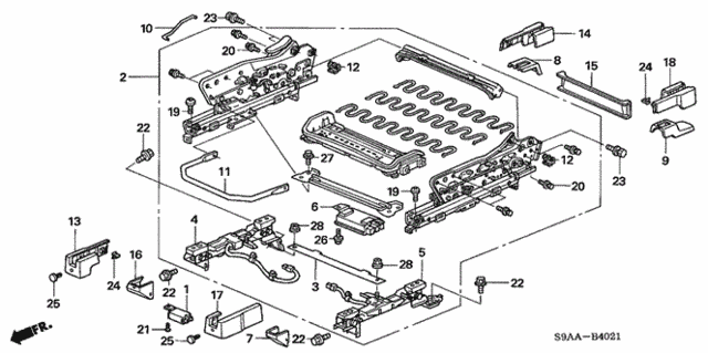 Front Seat Components (R.) (2) for 2006 Honda CR-V #0