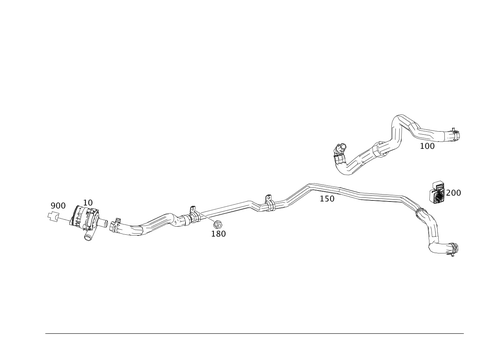 Heating Water Lines for 2011 Mercedes-Benz SLS AMG #0