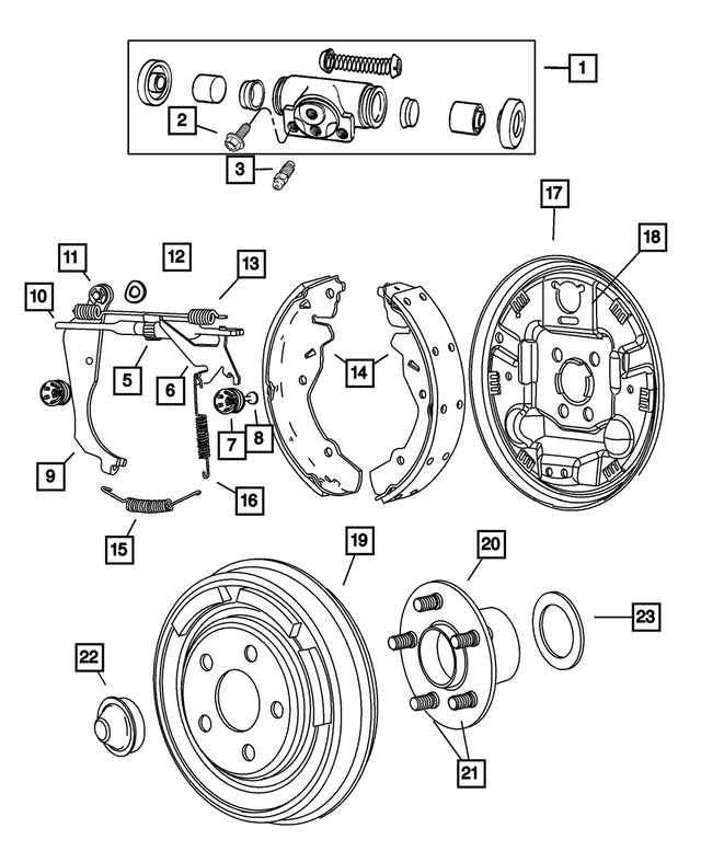 5018211AA - Service Brakes: Wheel Cylinder for Mopar Image