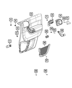 68091326AA - Interior Trim: Push Pin for Jeep: Wrangler, Wrangler JK Image