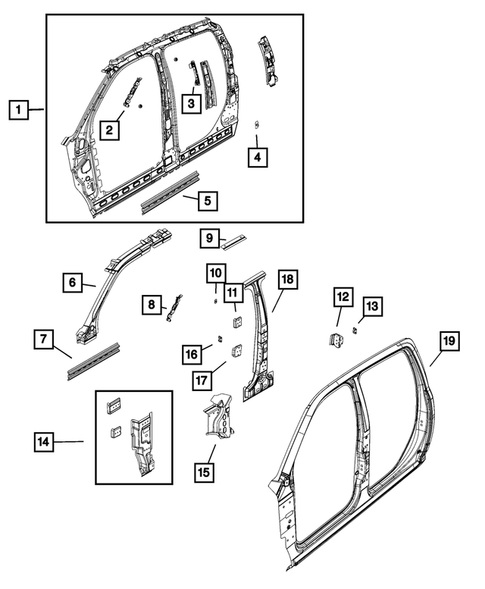 Aperture Panel, Pillar Supports and Cab Back  for 2021 Ram 1500 Classic #2