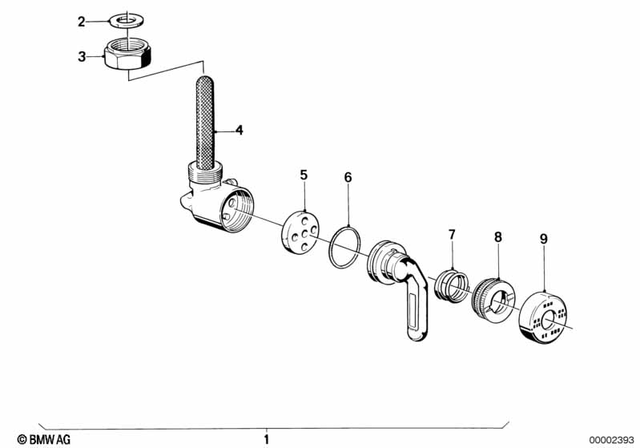16122307114 - Fuel Supply: Fuel Tap Right -  for BMW-Motorrad Image