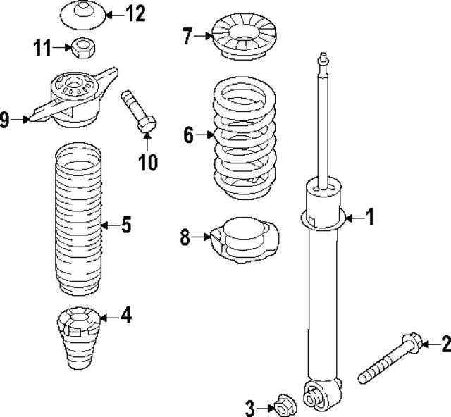 55367K5000 - : Suspension Shock Absorber for Hyundai Image