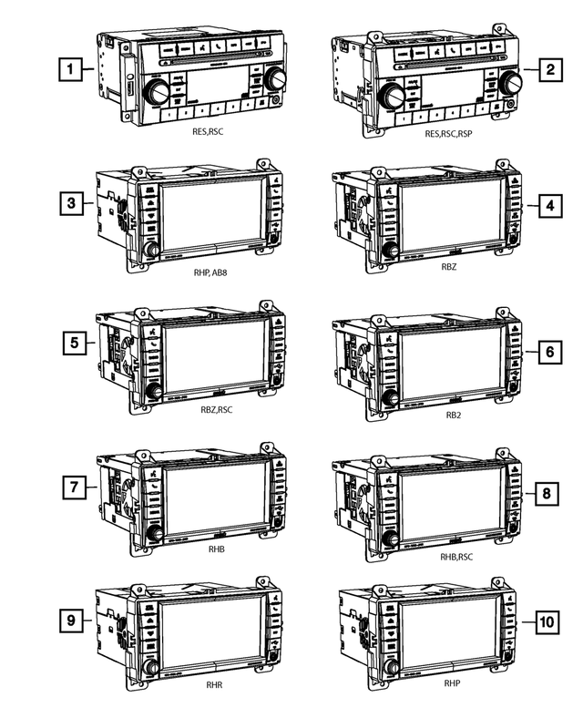 « 5091334AF –  : Am/fm/cd/dvd/hdd/satellite Radio pour Mopar Image »