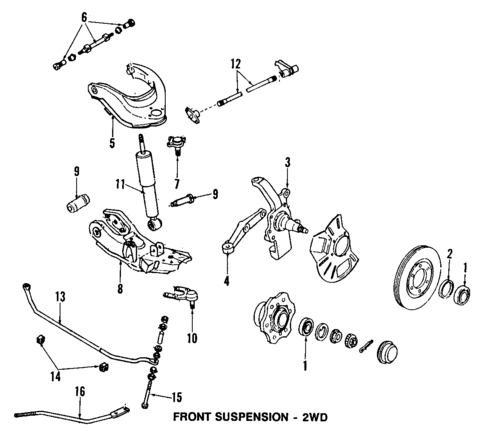 Upper Control Arm for 1988 Mazda B2200 #1